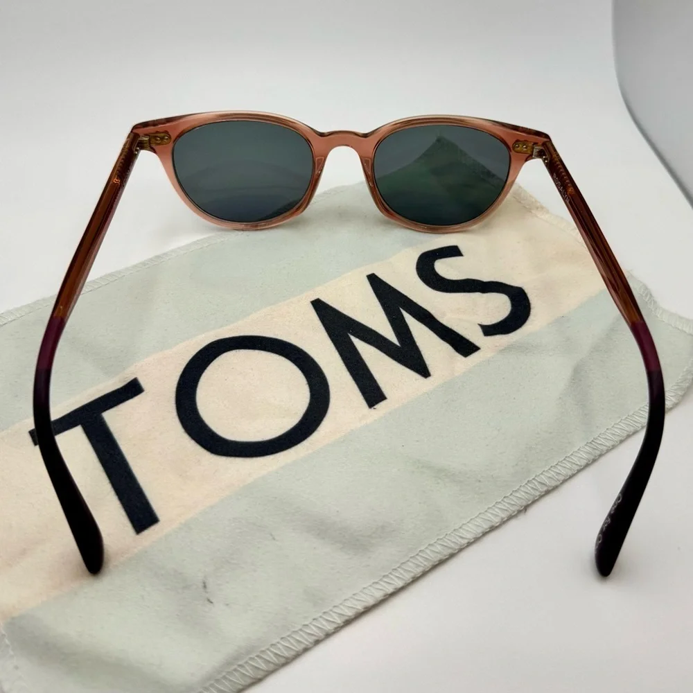 TOMS Rosalyn Pink Crystal Glasses NO LENSES